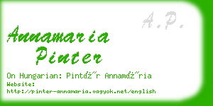 annamaria pinter business card